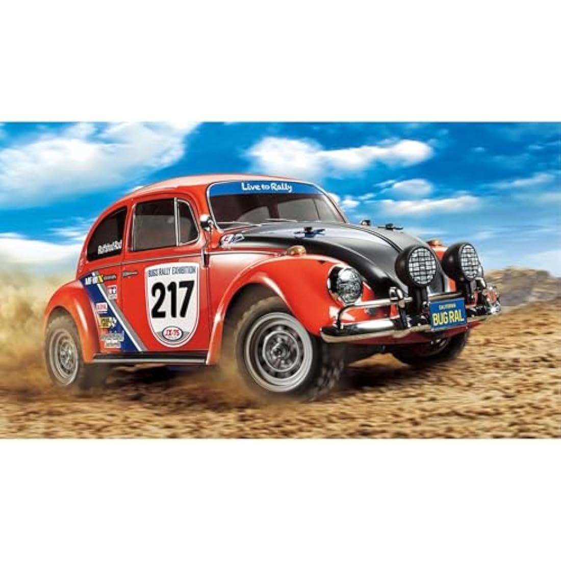 TAMIYA 58650 58650-1:10 RC VW Beetle Rally MF-01X Remote Controlled Car/Vehicle Model Building Kit Hobby Assembly Unpainted