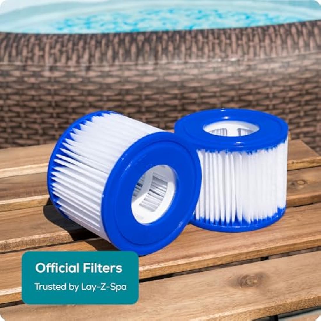 Bestway Lay-Z-Spa Hot Tub Filter Cartridge VI for All Lay-Z-Spa Models - 6 x Twin Pack (12 Filters)