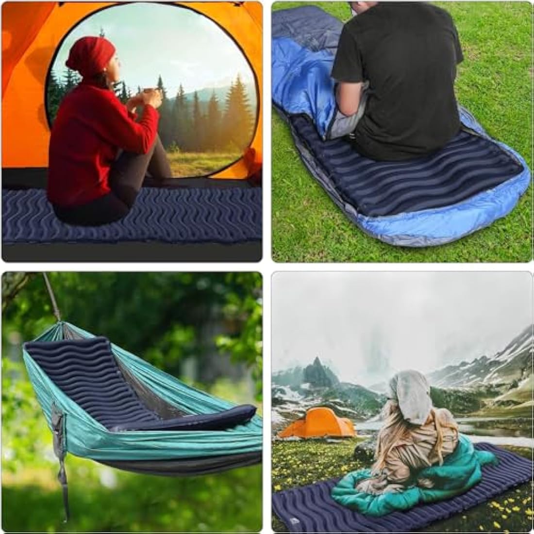 Unigear Ultralight Inflatable Sleeping Pad, Compact Air Camping Mat,Lightweight Camping Mattress for Backpacking, Hiking and Traveling