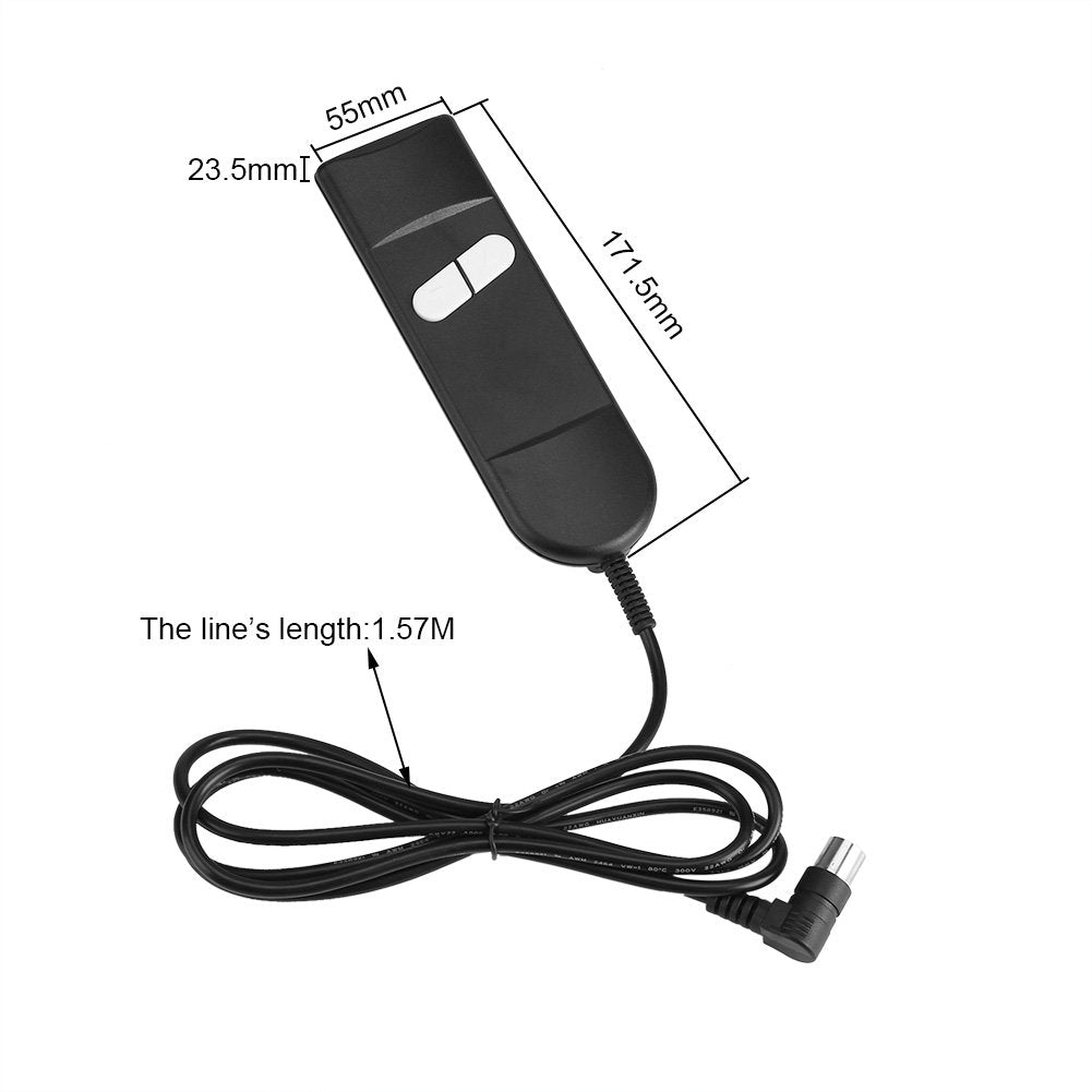 CHICIRIS Recliner Chair Controller, Recliner Armchair Controller with Up and Down, 2 Button 5 Pin Remote Hand Control Replacement Switch Parts