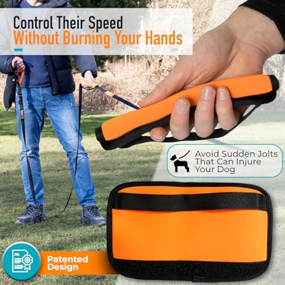 Total Pet 15m Training Lead for Dogs & Puppy - Long Line Leash With Control Handle For Recall/Obedience Training