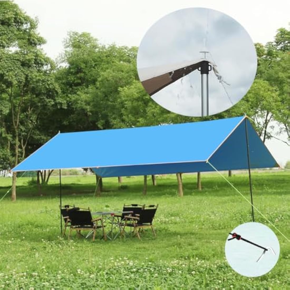 Tiandirenhe Telescopic Pole for Tents, Awning Poles, Telescopic Tent Poles, Aluminium Canopy Support, Telescopic 95-234 cm, Camping Tent Pole, Camping Poles for Tarpaulins, Awning Canopy, Porch