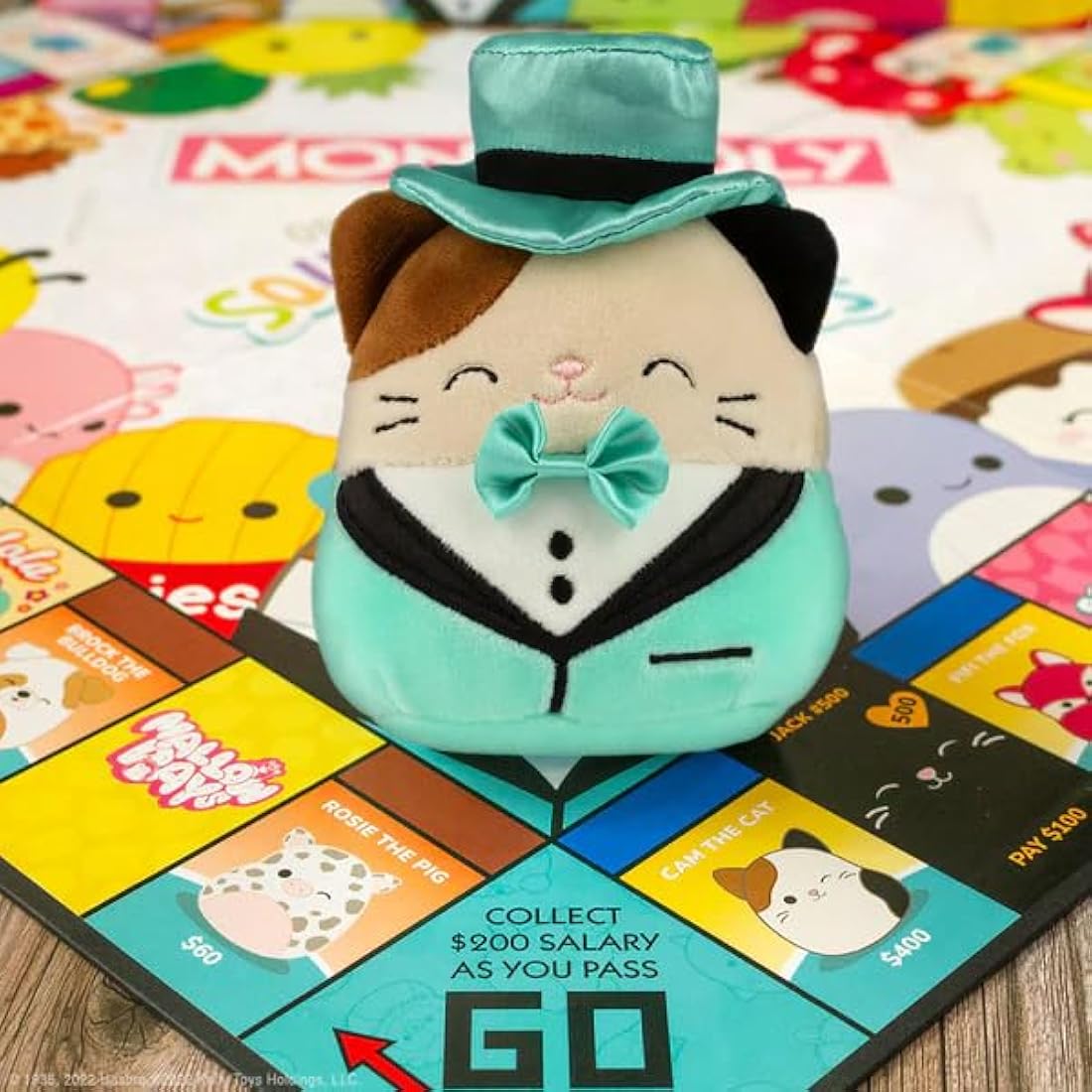 MONOPOLY Squishmallows Board Game, Black