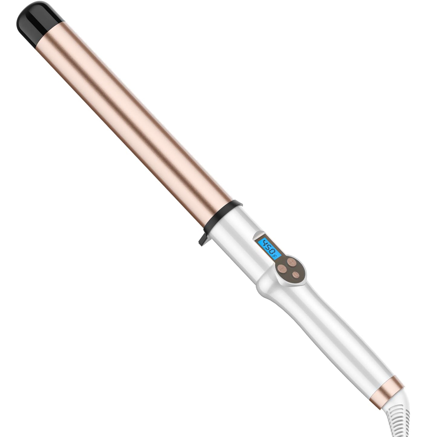 32MM Hair Curling Wand Extra Long Barrel, Ceramic Curling Iron Tongs for Long Hair, Professional Dual Voltage Hair Curler with Adjustable Temperature