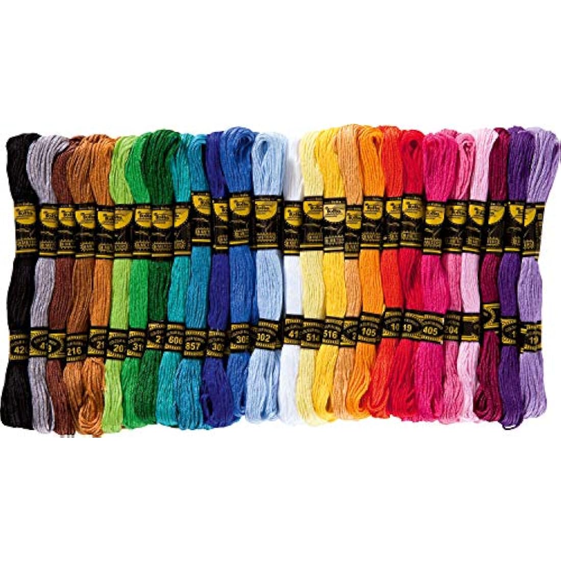 Work in Hand Embroidery Thread KALEIDO 52 skeins à 8 m (26 Colours