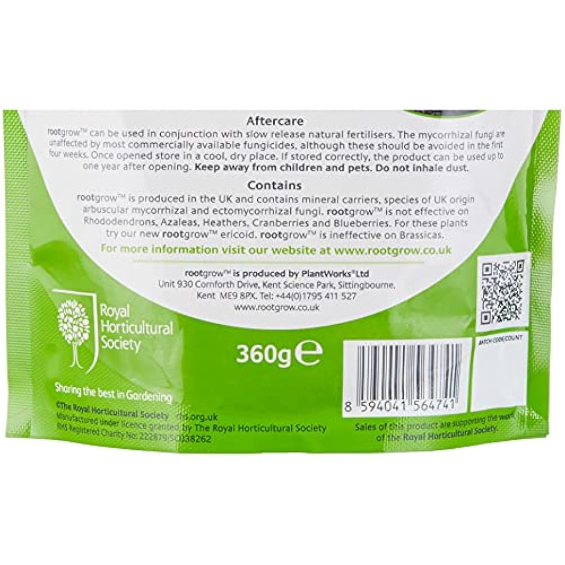 Plantworks Ltd RG360 Empathy RHS Endorsed Rootgrow Mycorrhizal Fungi ,White,360g