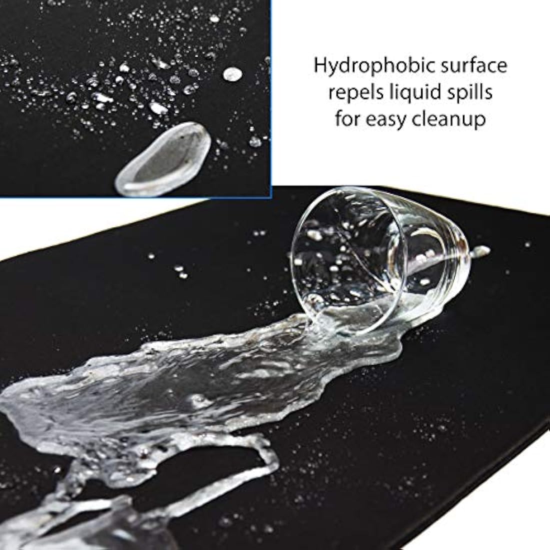Traverse Ridge Pro Gaming Mouse Pad (5mm) | Massive 46 inch | 46x17.3x0.20 Extra Thick | Black/Black | Dense Weave Speed Poly, Superior Control | Stitched Edge, Washable, Giant Large Desk Mat