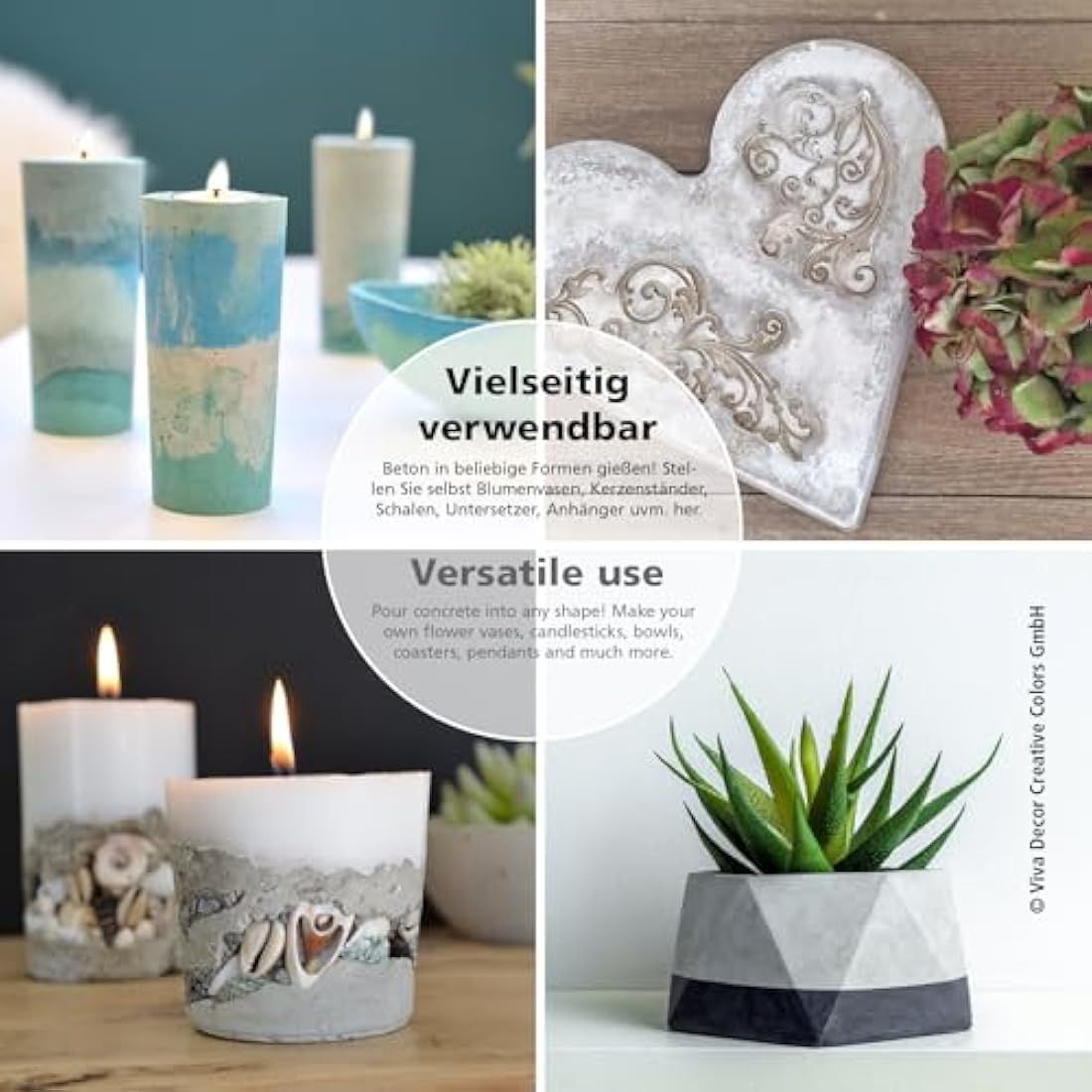 Viva Decor VD940400099 Concrete for Creatives, Grey, 5 kg