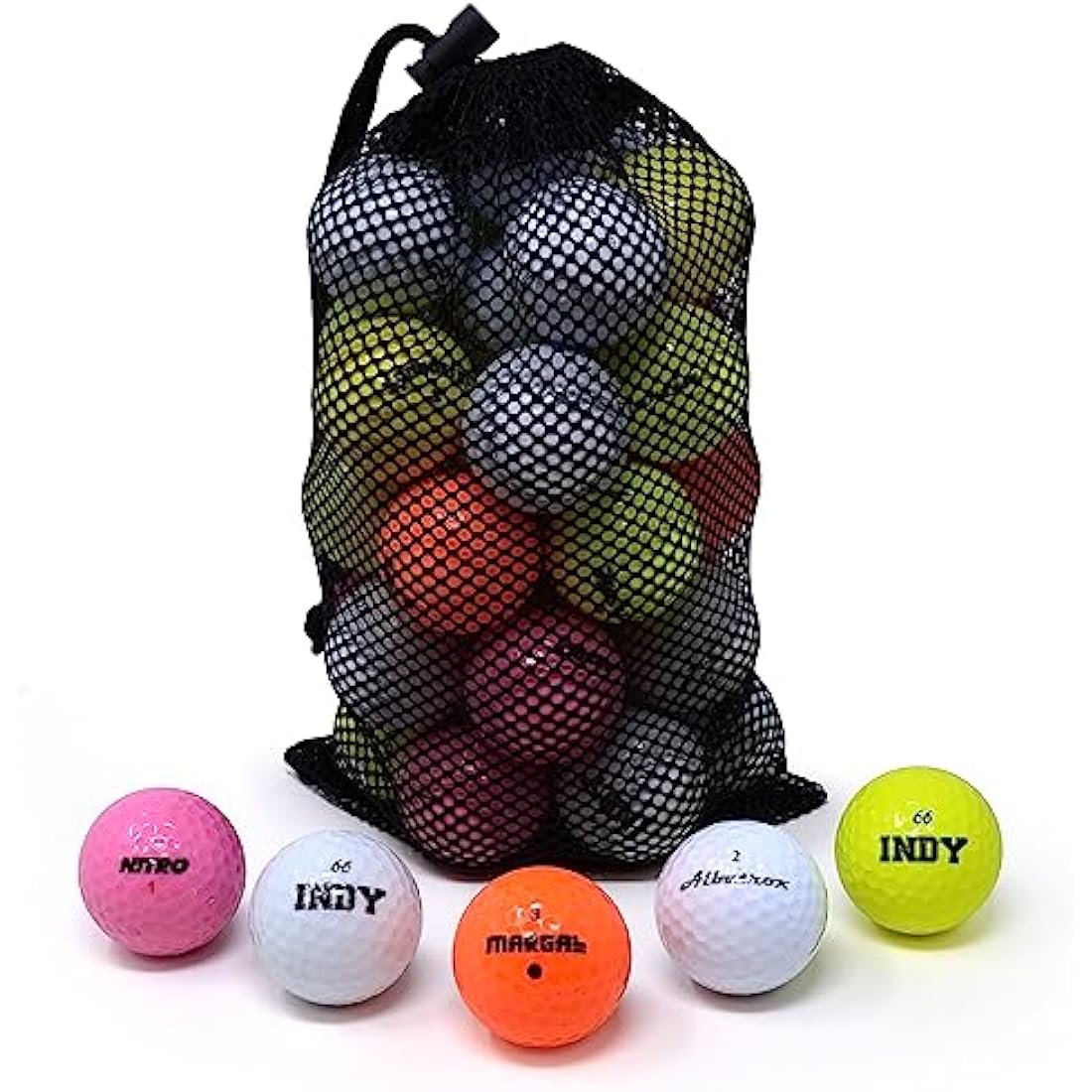 Second Chance 24 Mixed Golf Balls with Carry Bag