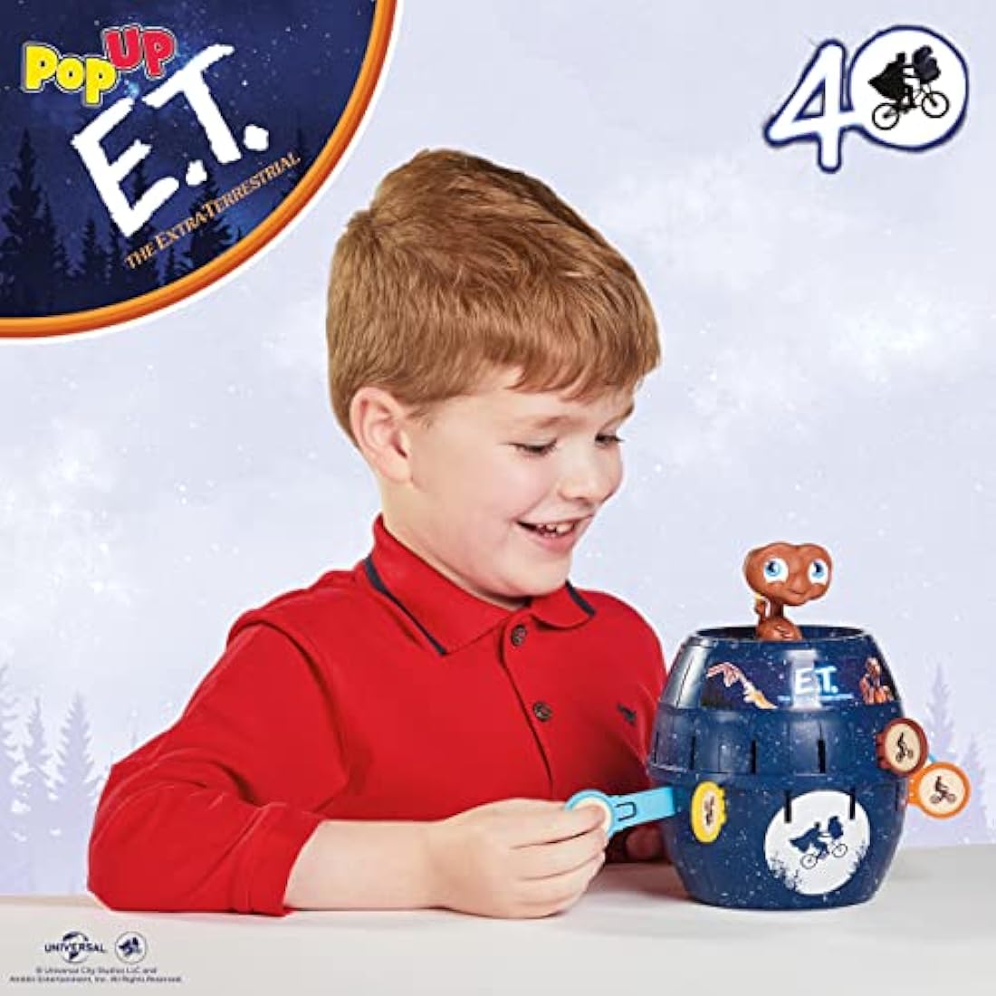 TOMY T73418 Pop Up E.T. Family & Preschool Kids Board Game, 2-4 Players, Suitable For Boys & Girls Aged 4+