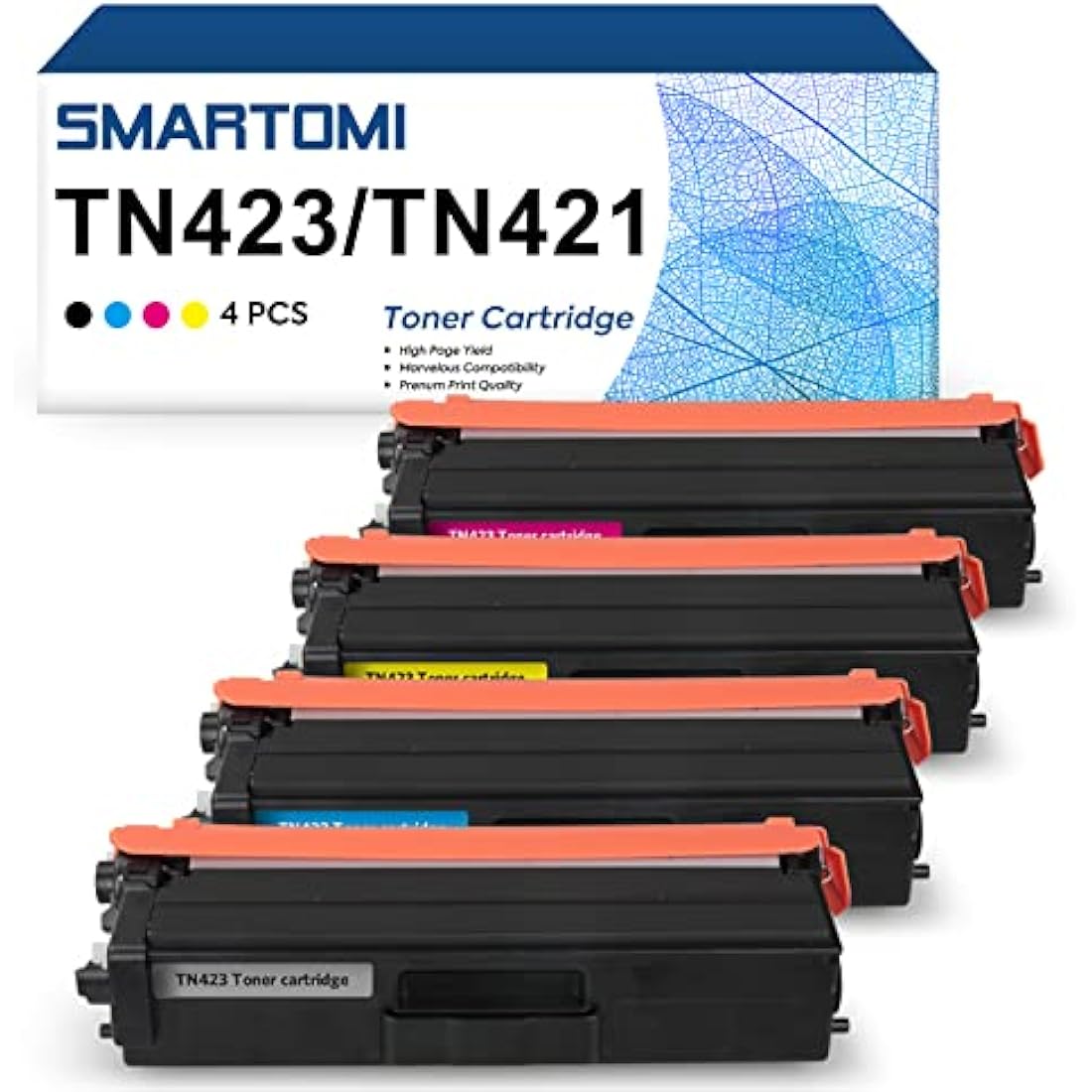 SMARTOMI TN423 TN421 Toner Cartridges Compatible for Brother TN-423 TN-421 for Brother HL-L8260CDW HL-L8360CDW MFC-L8690CDW MFC-L8900CDW DCP-L8410CDW MFC-L8610CDW MFC-L9570CDW