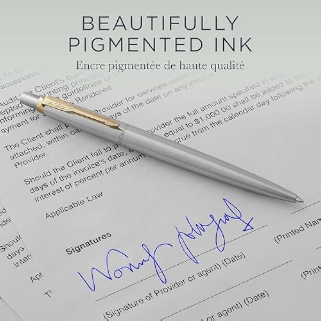 Parker Ballpoint Pen Refills | Medium Point | Blue QUINKflow Ink | 10 Count
