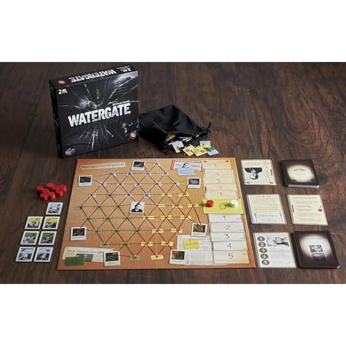 Capstone Games | Watergate | Board Game | 2 Players | Ages 12+ | 30-60 Minute Playing Time, Brown