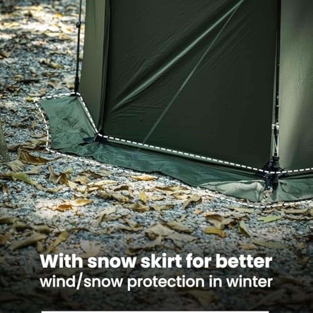 OneTigris TEGIMEN Hammock Hot Tent with Stove Jack, Spacious Versatile Wall Tent with Snow Skirt, 3000mm Waterproof with Zippered Tent Bag