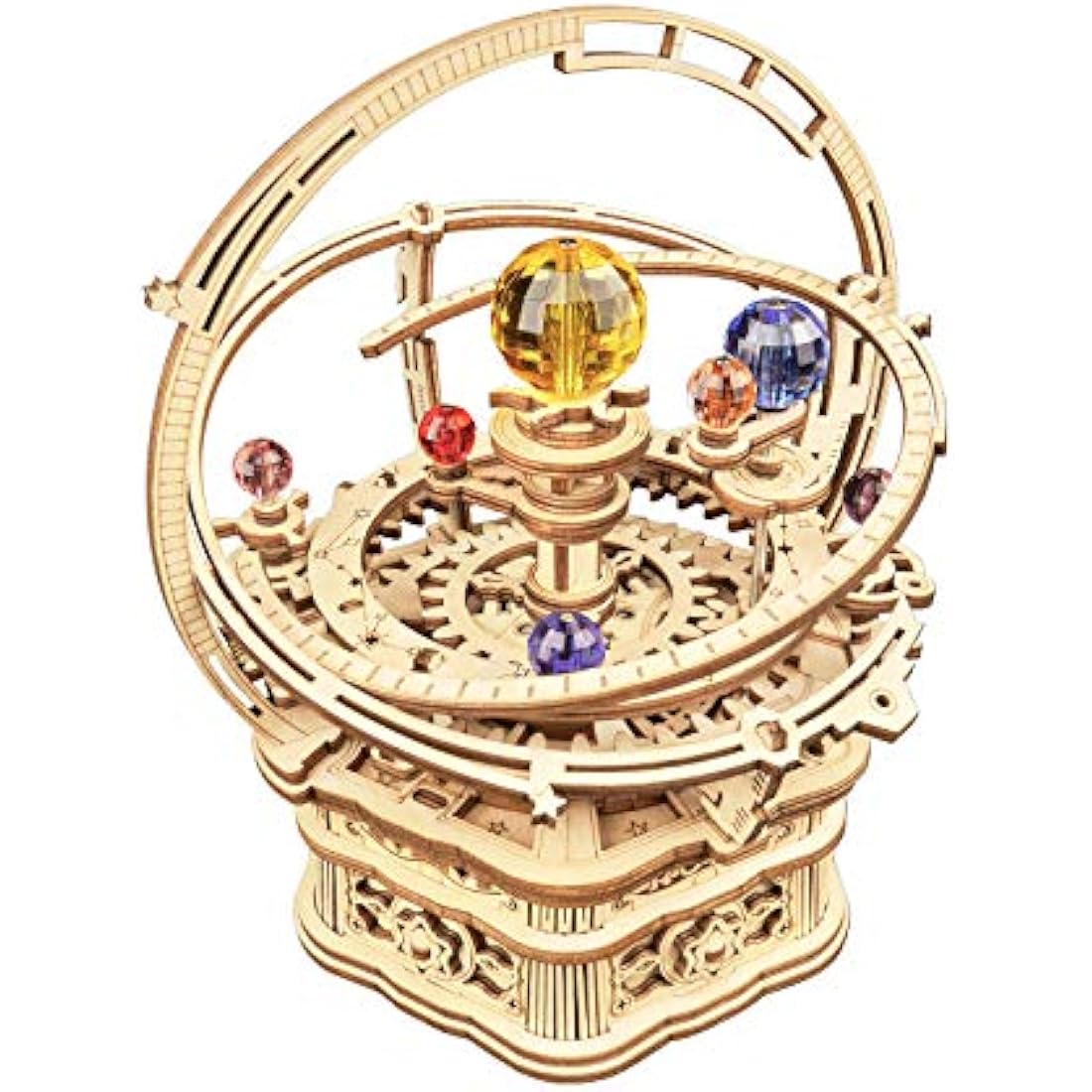 ROKR 3D Wooden Puzzle Starry Night Music Box,Mechanical Model Kits for Adult to Build,DIY Birthday Gifts for Teens and Adults