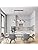 LEDSone Modern 3 Light Pendant Ceiling Lamp Adjustable Height Metal Shades 50cm Bar Nordic Style Hanging Fixture for Dining Room, Kitchen Island, Living Room, Bedroom