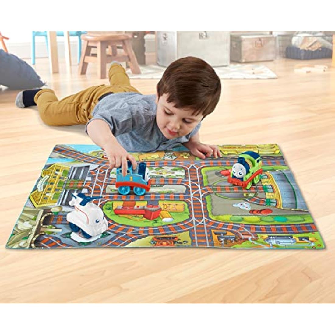 My First Thomas Playmat and Push Along Engines Set