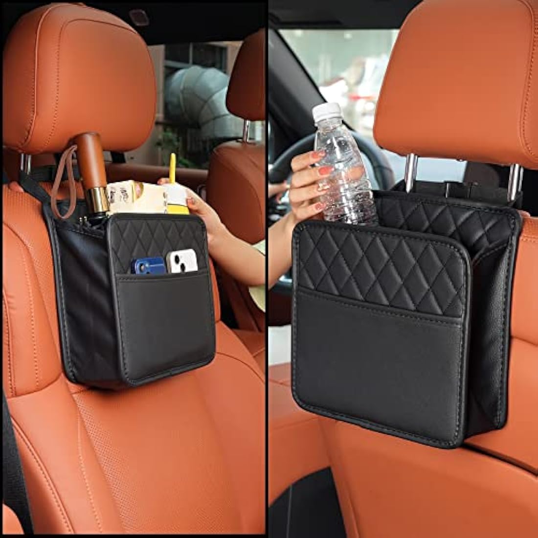 TeTupGa Car Seat Back Hanging Bag Car Document Holder Multi-Pocket Bottle Bag Storage Box Organizer Travel Tidy Pouch Pocket Kids