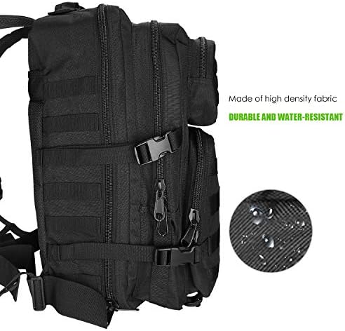 ProCase Military Tactical Assault Backpack Rucksacks, 40L Large Capacity MOLLE Army Pack Bag Go Bag, for Hiking Trekking Camping Travelling Climbing and Other Outdoor Activities