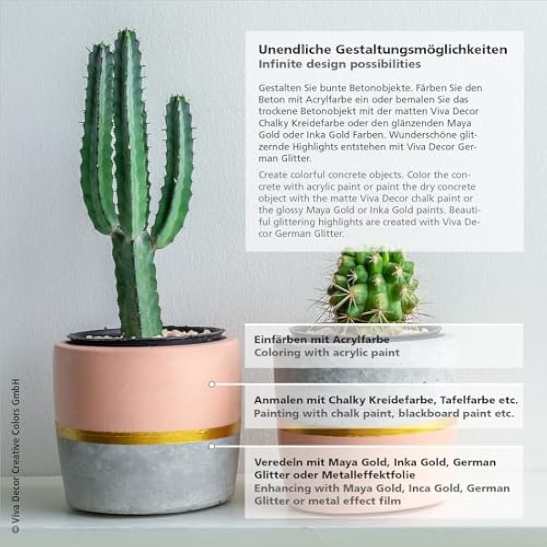 Viva Decor VD940400099 Concrete for Creatives, Grey, 5 kg