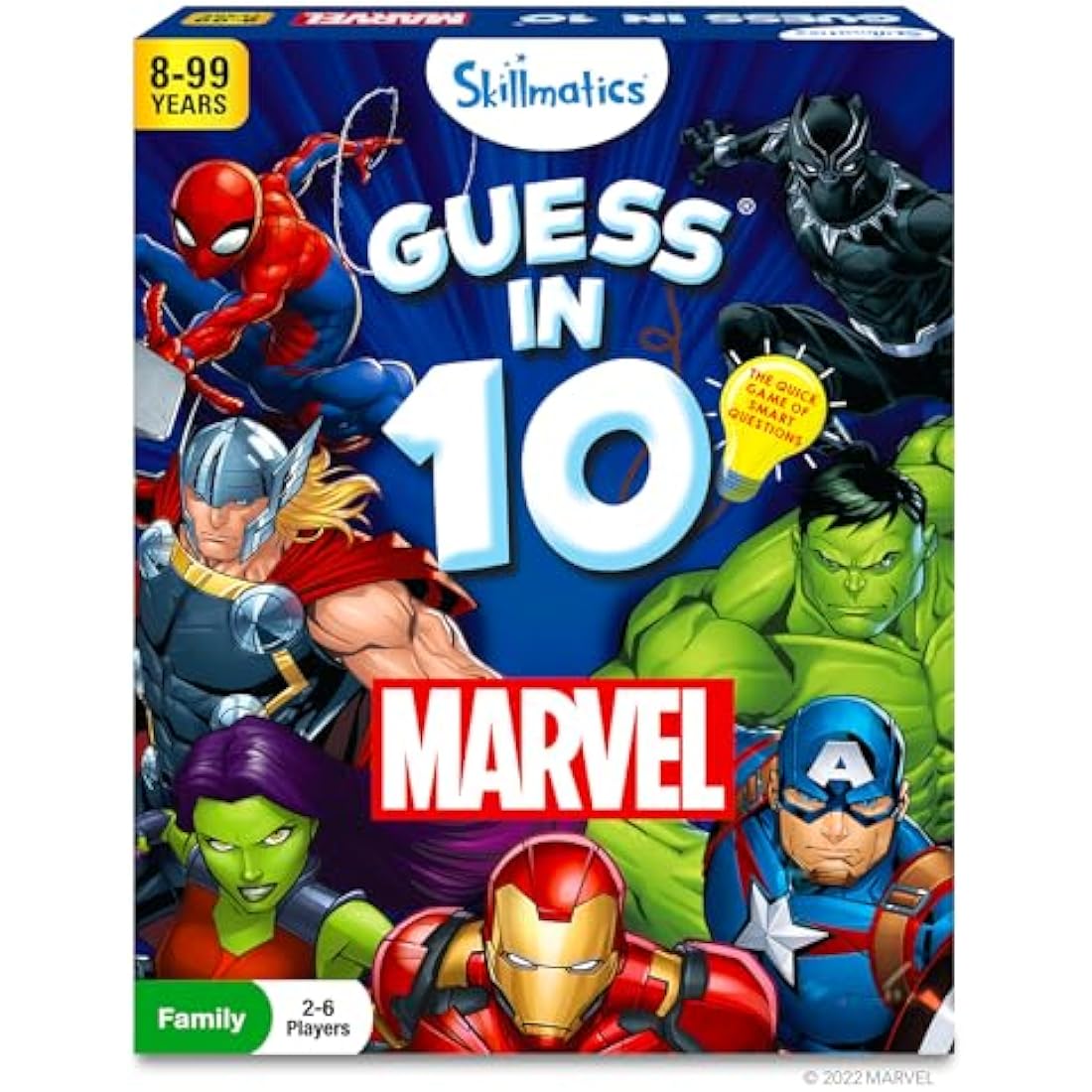 Skillmatics Guess in 10 Marvel, Perfect for Boys, Girls, Kids, Teens, Adults Who Love Card Games, Board Games, Toys, Avengers, Spiderman, Iron Man, Gifts for Ages 8, 9, 10 and Up