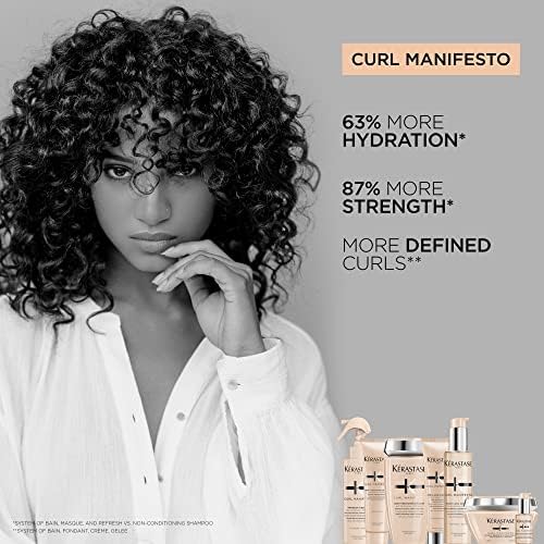 Kérastase Curl Manifesto, Extra-Rich Conditioning and Nourishing Mask, For Curly to Very Curly and Coily Hair, With Manuka Honey and Ceramide, Masque Beurre Haute Nutrition, 200 ml