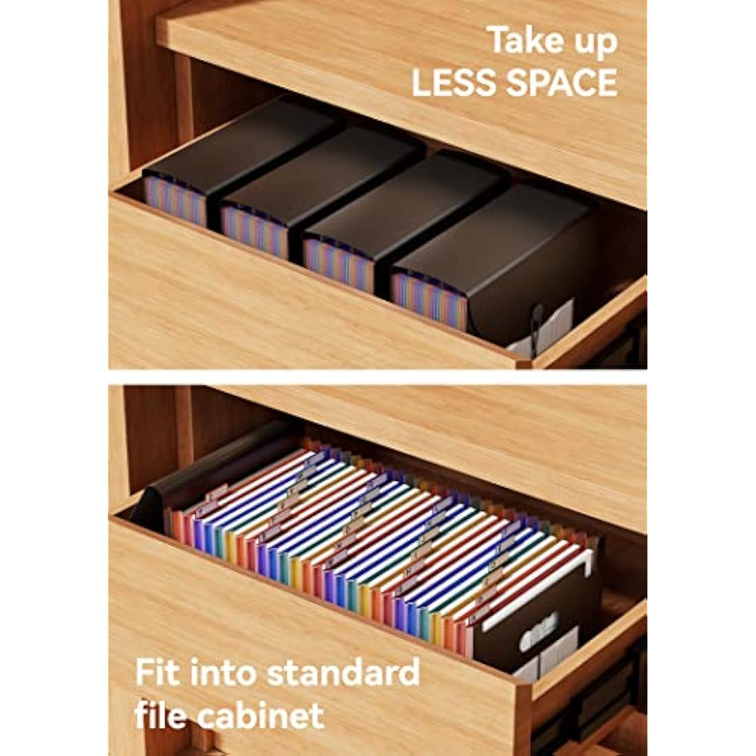 ABC life Expanding File Folders, A4 Accordion Document Organiser Folder Portable Rainbow File Organiser Filing Boxes High Capacity Storage Bag for School/Home/Office