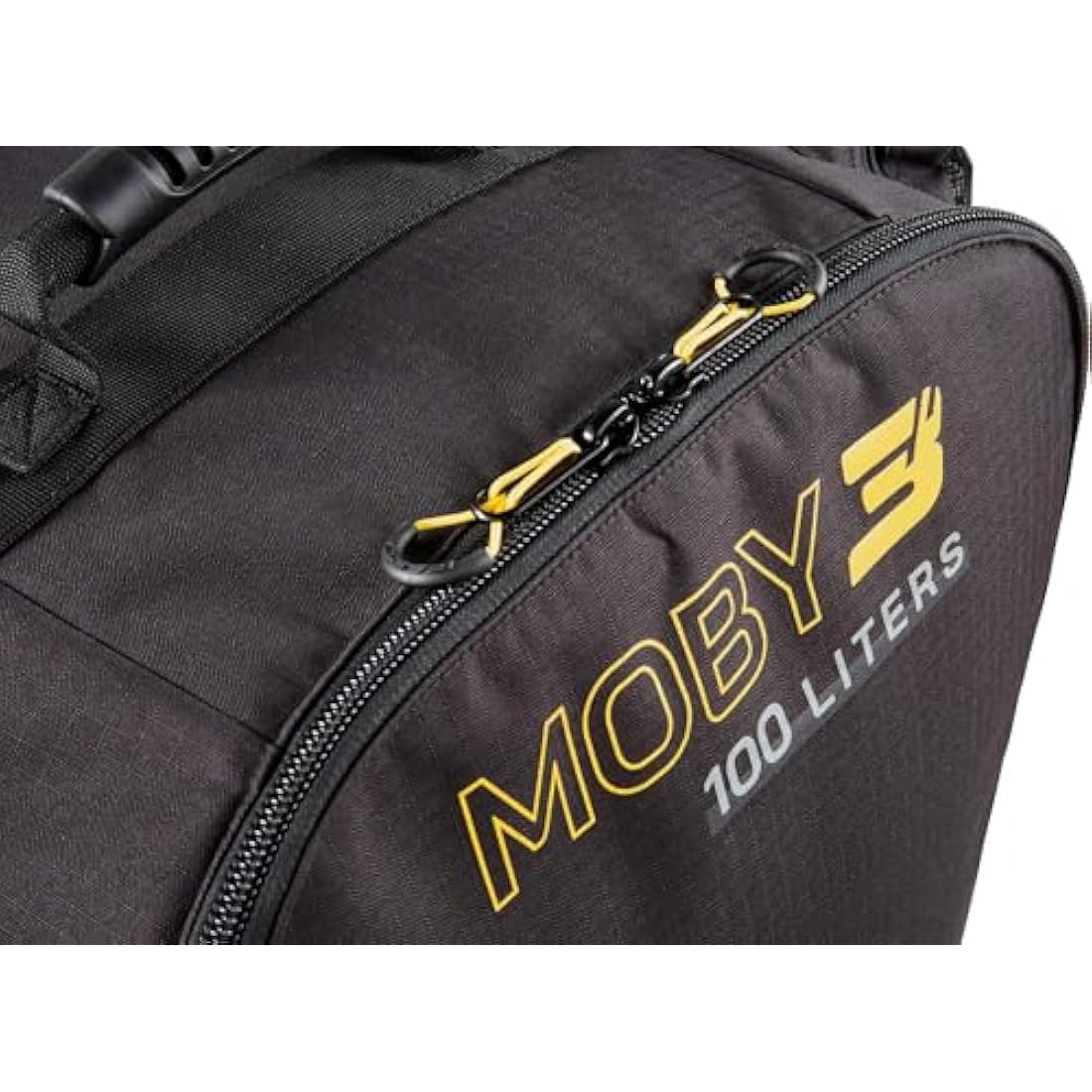 CRESSI Moby 3 Trolley Bag Black/Yellow 100 L - Robust and Spacious Trolley Bag Ideal for Sporting Activities and Travel, Black/Yellow, 100 L, Unisex