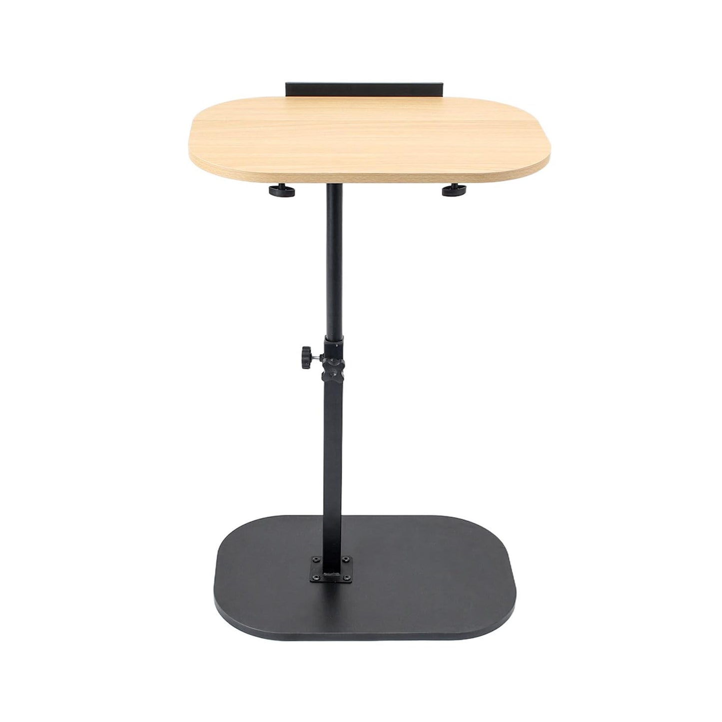 Kiss Me C Shaped Side Table, 360° Swivel Narrow End Table, Laptop Desk