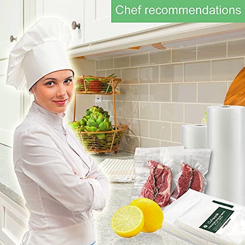 O2frepak 200 Count 28X40cm Textured Vacuum Sealer Bags for Food Sealer,BPA Free and Heavy Duty Embossed Vacuum Seal Food Sealer Bags,Great for Sous