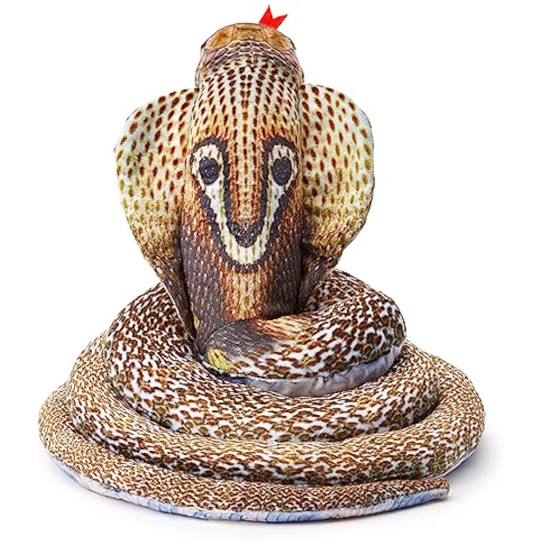 Zappi Co Kids Stuffed Soft Cuddly Plush Snake Toy - Part of Safari Animals Collection: Realistic and Lifelike, Perfect for Kids(Cobra)