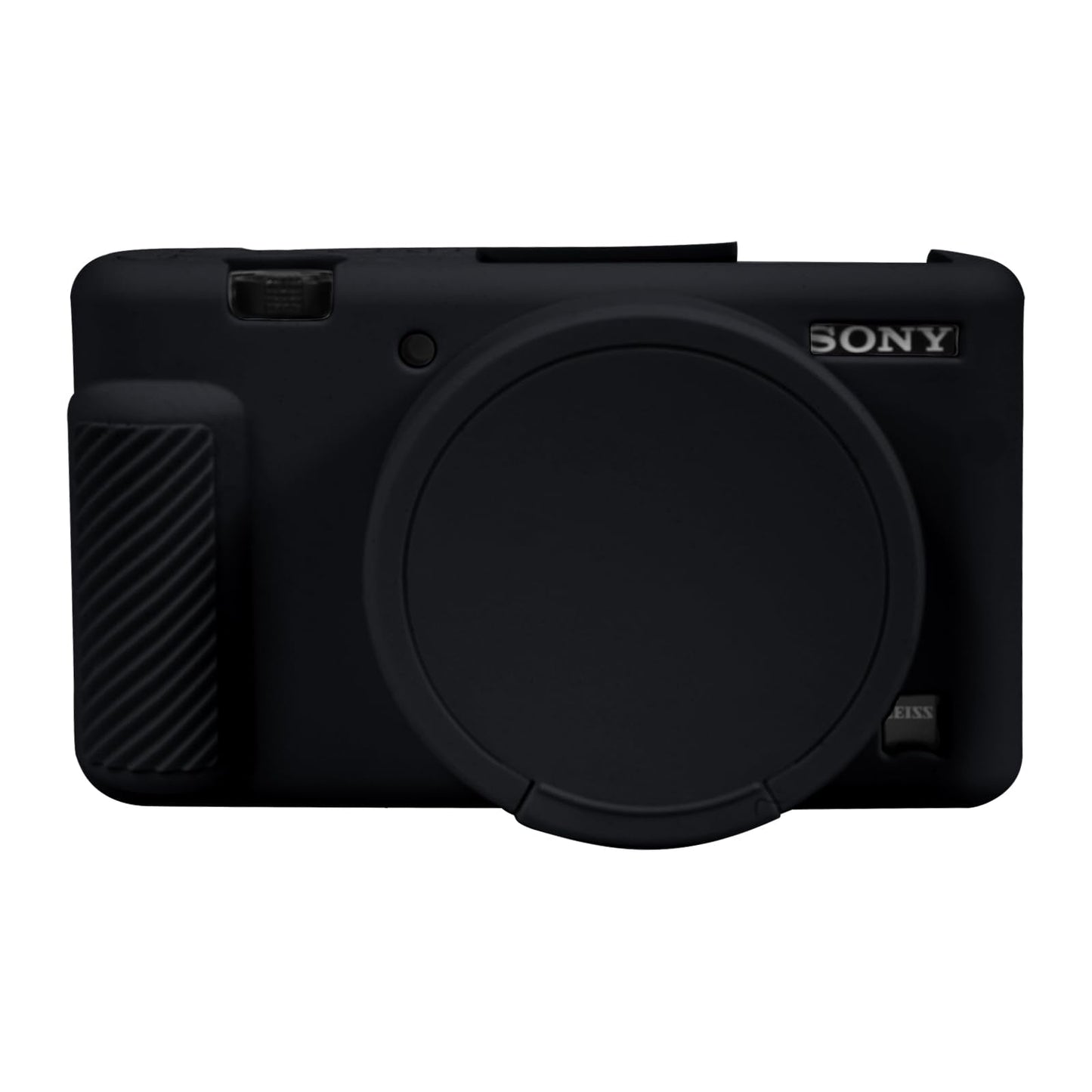 Sony ZV-1 Silicone Case Cover with Protective Sleeve Body Skin and Removable Lens Cap for Digital Camera