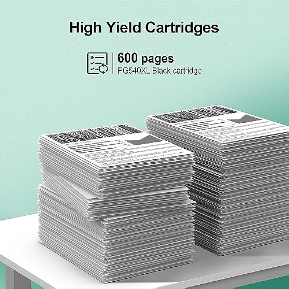 Salols PG-540XL Black Ink Cartridges 540 XL Compatible for Canon 540XL Black Ink Cartridges PG 540 XL PG540XL for Pixma MG3650 MG3650S MG3600 MG3550 MG4250 TS5150 TS5151 MX455 MX475 MX535 (2 Black)