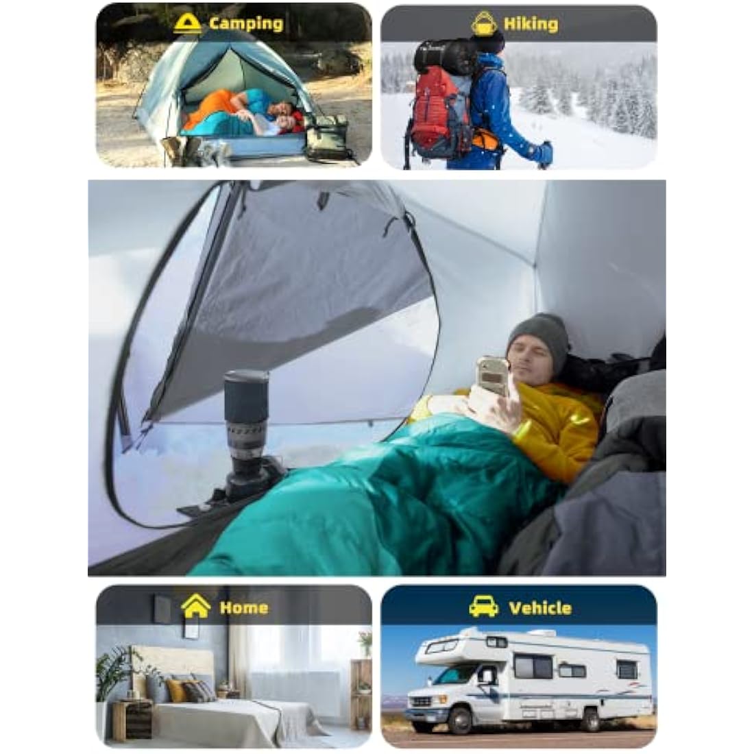 Bessport Sleeping Bag, 4 Seasons 0°C Sleeping Bag, Small Pack Size & Ultralight Outdoor Sleeping Bag, Mummy Sleeping Bag for Camping, Travel, Outdoor and Tent