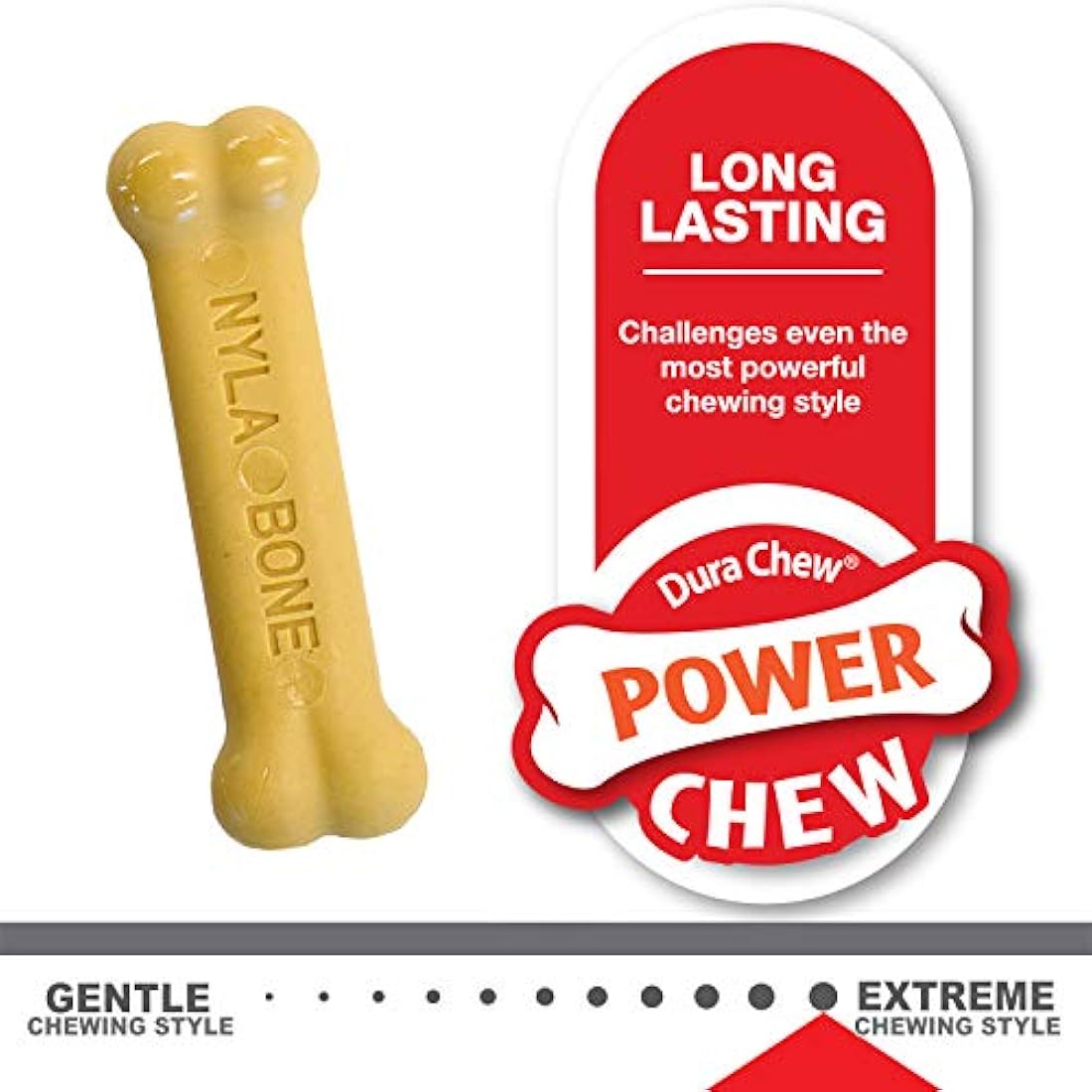 Nylabone Gentle Puppy Dog Teething Chew Toy Bones, Chicken/Peanut Butter Flavour, XS, for Puppies Up to 7kg (Twin Pack), for All Breed Sizes