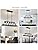 WUZUPS 5-Light Metal Chandelier Imitation Wood Grain Linear Pendant Ceiling Lighting Rustic Farmhouse Fixture Kitchen Island Dining Room, E27 Base, Black