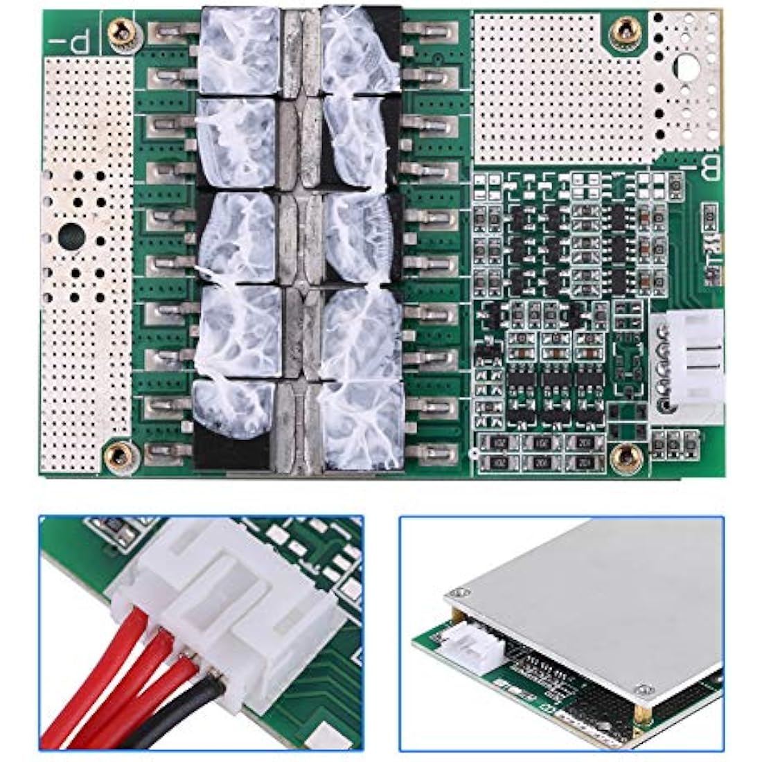 BMS PCB Protection Board, Lithium Battery Protection Board 3S 11.1V/12V/12.6V 50A Balance Li-ion 18650 Battery BMS PCB Protection Board With Balance