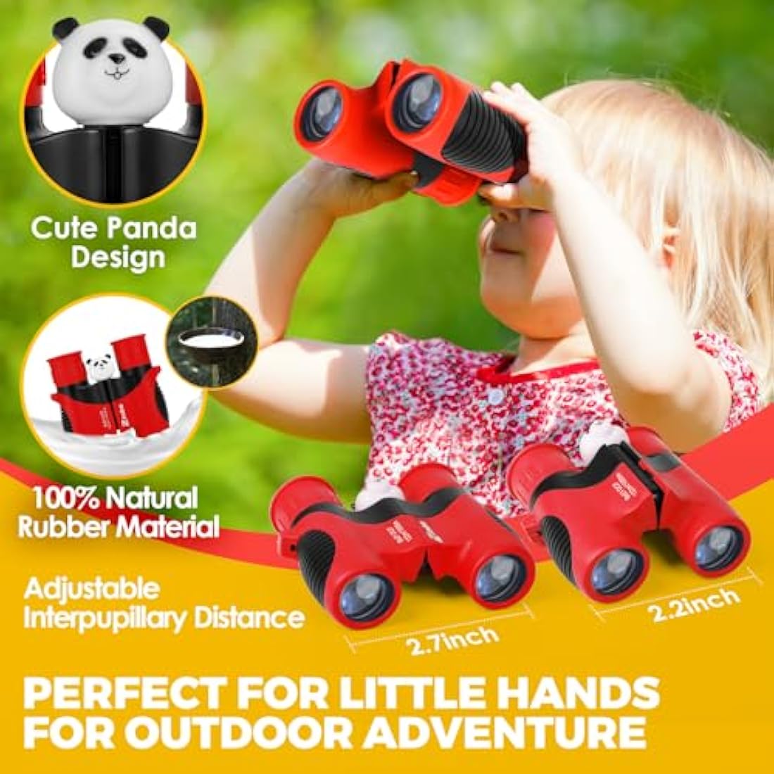 Binoculars for Kids, Toys for 3-12 Year Old Girls and Boys, Bird Watching Hiking 4 5 6 7 8 9 10 Year Old Girl Boy Christmas Birthday Gifts, Outdoor Toys for Kid Set with Magnifying Glass & Compass