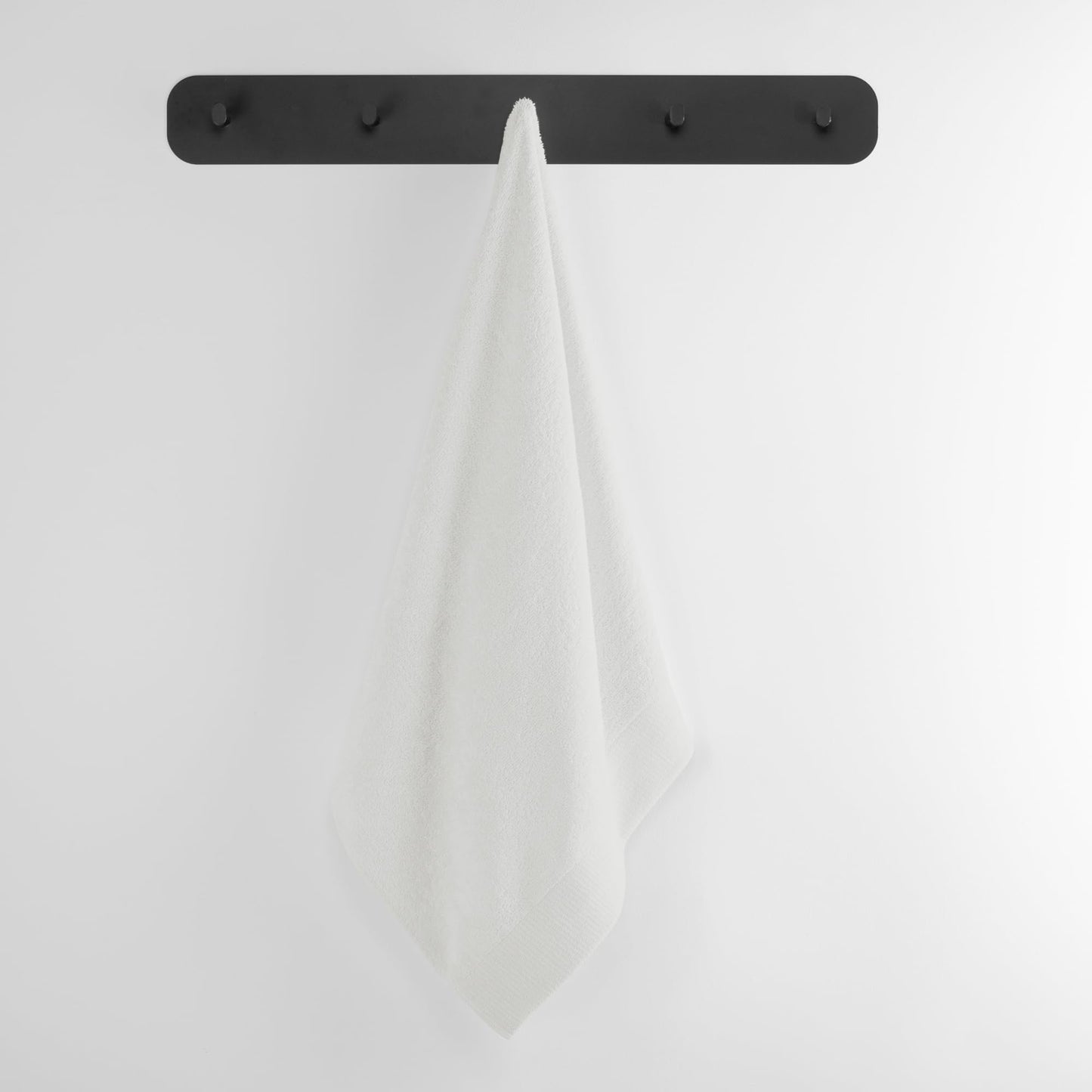 AmeliaHome Set 10pcs 4 Guest Towels 30x50 cm, 4 Towels 50x100 cm and 2 Bath Towels 70x140 cm 100% Cotton Absorbent White Amari