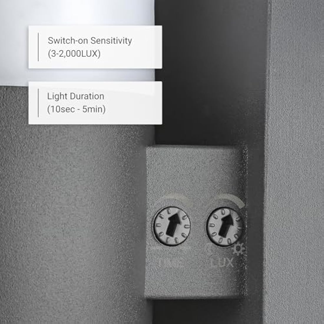 SEBSON Outdoor Wall Lights Mains Powered IP65, Outdoor Garden Lights with PIR Motion Sensor - LED Wall Lights 20W Cool White 2200lm - Outside Lights for Garage and Driveway