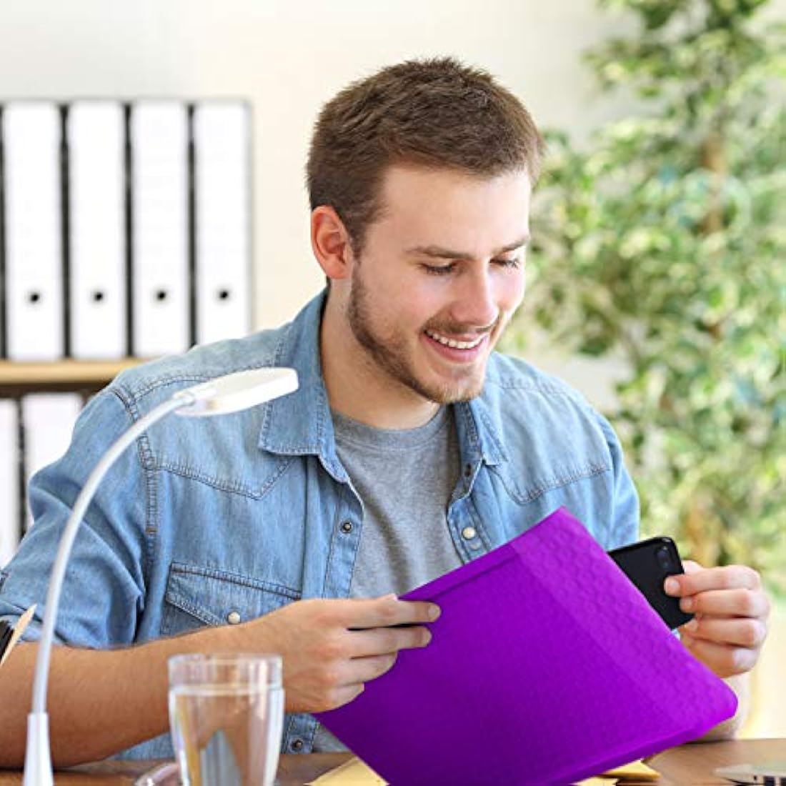 Switory 25pcs Poly Bubble Mailers A4 Padded Envelopes Bubble Envelopes Package Bags Lined Poly Mailer Self Seal Purple, 21.6cmx28cm