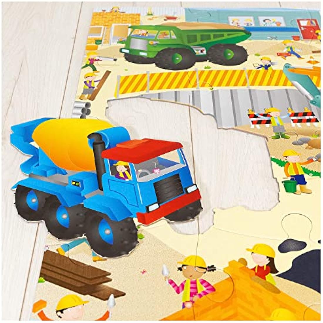 Galt Toys, Giant Floor Puzzle - Construction Site, Floor Puzzles for Kids, Ages 3 Years Plus