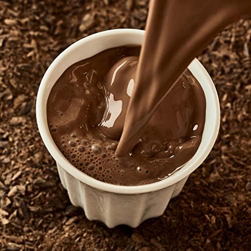 Hotel Chocolat Hazelnut Praline Hot Chocolate Sachets - Luxury Chocolate Flakes - Pack of 20 Single-Serve Sachets, 700g - Made To Pair With The Velvetiser - Serve Hot or Iced