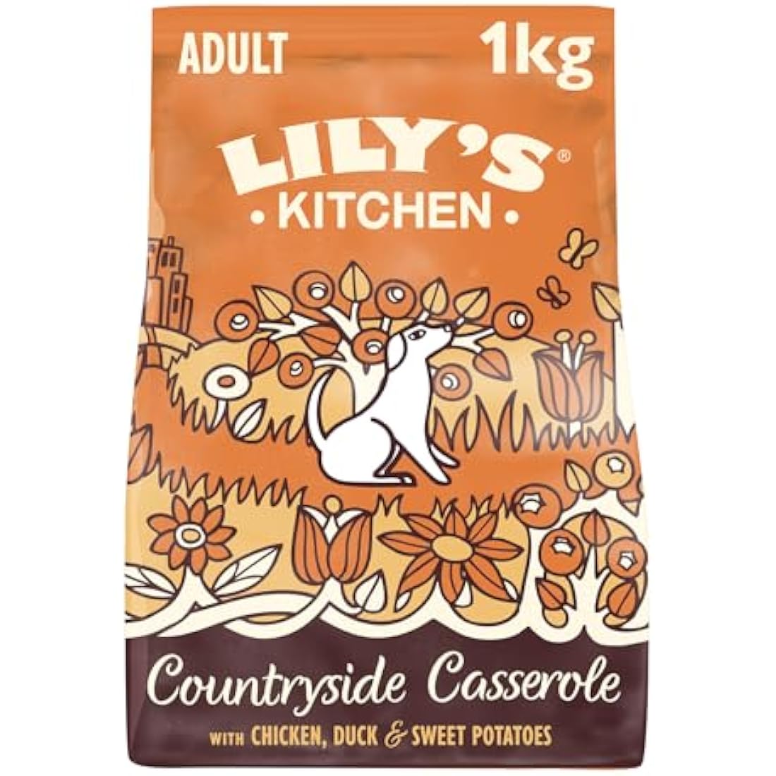 Lily's Kitchen Natural Adult Dry Dog Food Chicken & Duck Grain-Free Recipe 4 x 1kg