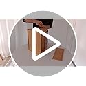 Leader Accessories Double Decker Bamboo Bread Bin 2-Layer Bread Box Large Capacity Bread Storage for Kitchen 15.3"x9.8"x12.6"