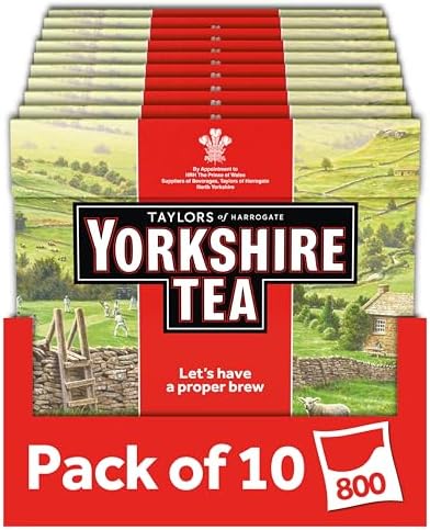 Yorkshire Tea, 10 Boxes of 80 Tea Bags (Total 800 Bags)