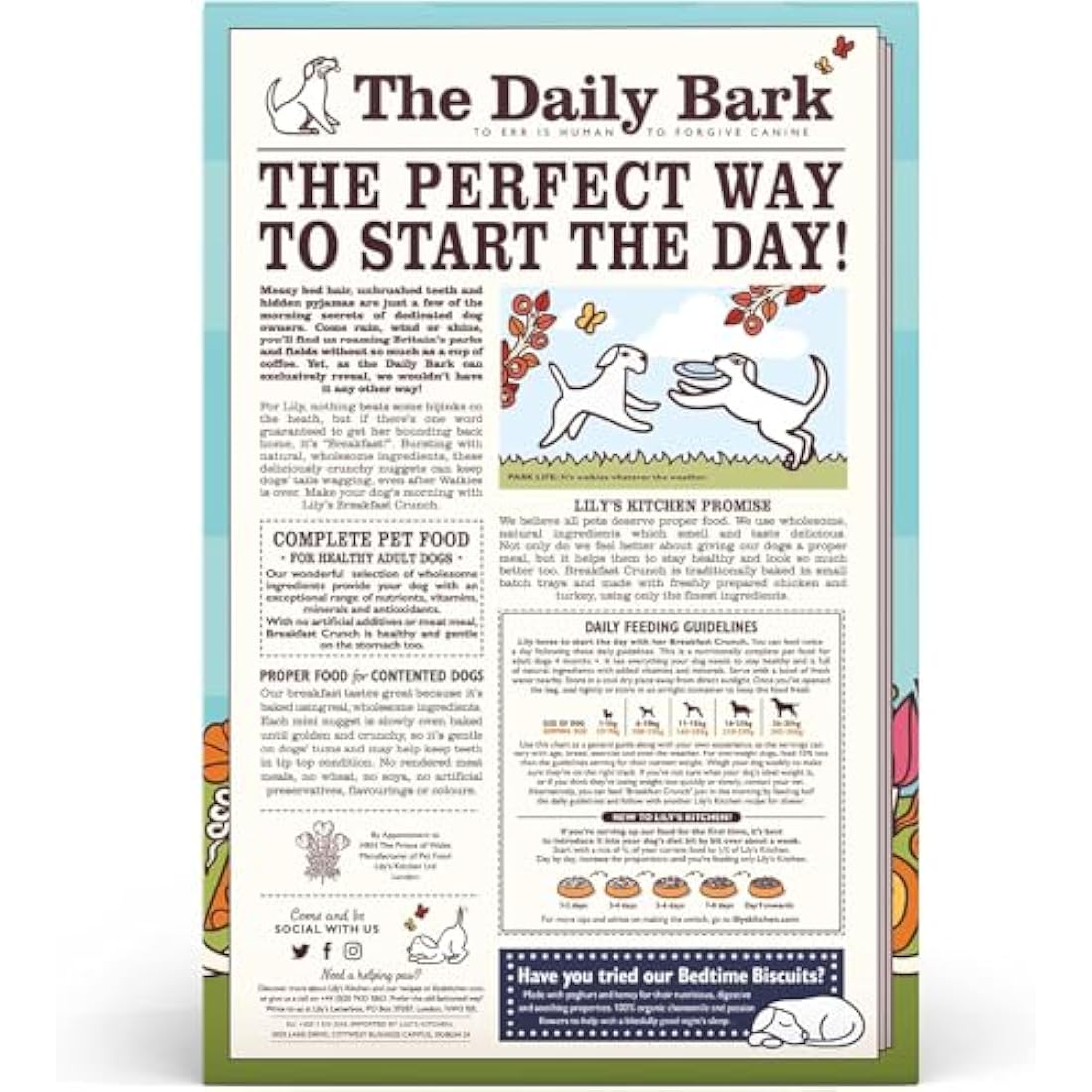 Lily's Kitchen Proper Food for Dogs Breakfast Crunch Chicken with Turkey, Fruit & Yoghurt, 800g