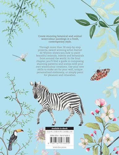 Birds, Bees & Blossoms: A step-by-step guide to botanical and animal watercolour painting