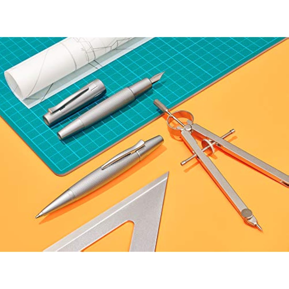 Faber-Castell E-motion B Fountain Pen - Pure Silver