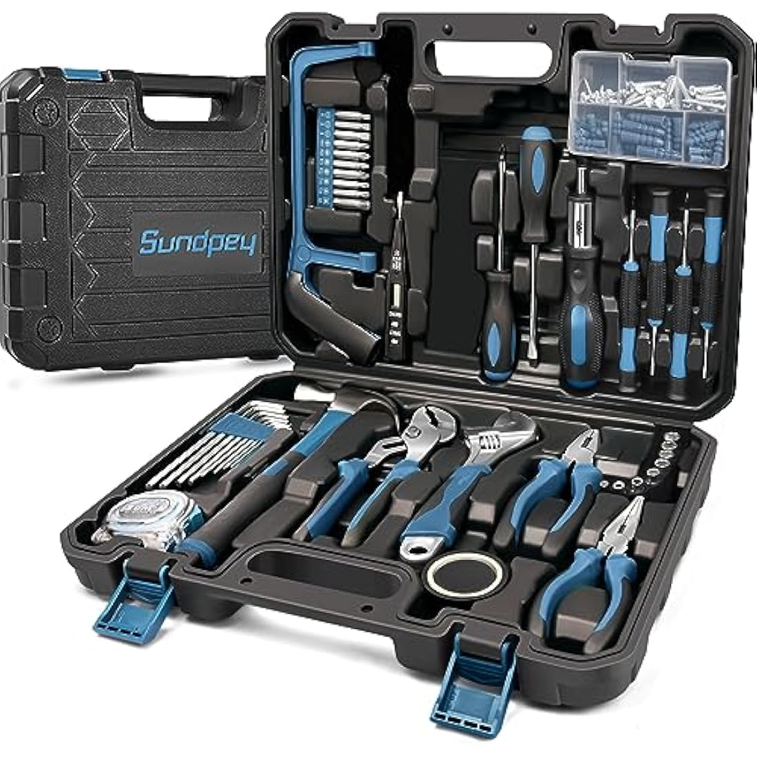 Sundpey Home Tool Kit 148PCs - Home Improvement Portable General Repair Basic Hand DIY Tool Set - All Purpose Tools for Men Women & Handyman & Homeowner & Beginner & College Student with Storage Case